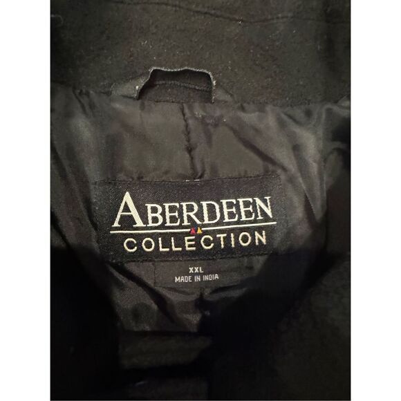 Aberdeen collection black wool pea coat size 2xl men’s outerwear - Picture 4 of 6